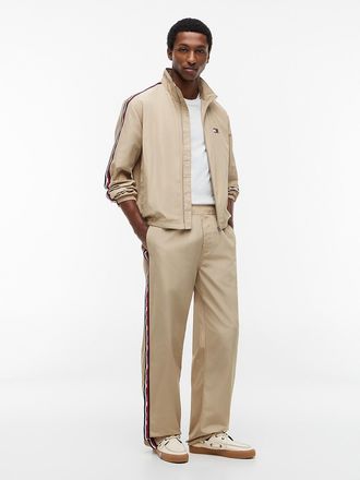 Tommy Hilfiger Mens Tommy Jeans Logo Tape Track Pant - Light Beige - XL