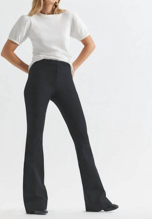 Derek Lam Crosby Flare Trouser Pants In Black