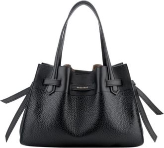 Pourchet Blossom Handtas - Dames - Handtassen - Zwart - ONE Size - Leer - Tassen