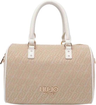 Liu Jo Beige Logo Handbag