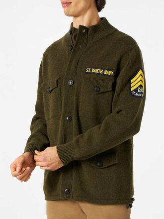 MC2 Saint Barth Knitted Field Jacket With Patch