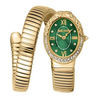 Just Cavalli Accessoires, Dames, Geel, ONE Size, Fiore Horloge