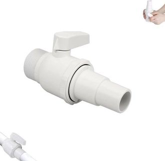 No Brand 1 Pieza - V&aacute;lvula De Bola De 2 V&iacute;as - V&aacute;lvula De Cierre Universal Para Piscinas - V&aacute;lvula De Bola De Repuesto - Accesorios Para La Filtraci&oacute;n De Pisci