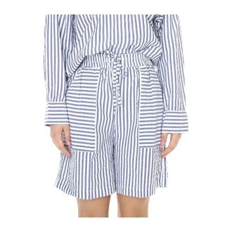 Obey Dames, Korte broeken, Blauw, Maat: XS Katoen