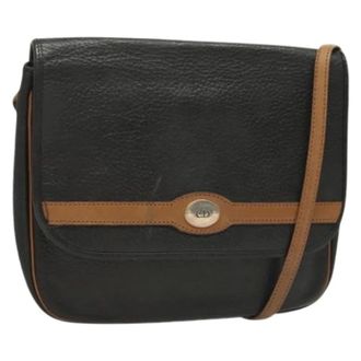 Dior Pre-owned Vintage Leren Schoudertas - Dames - Pre-owned - Zwart - Maat: ONE Size Leer