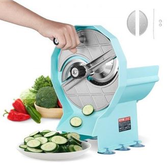 OEM Manueller Gem&uuml;se- Und Obstschneider, 0-12 Mm Dicke, Einstellbare Kommerzielle Schneidemaschine, Doppelte Zufuhr&ouml;ffnungen, Lebensmittelschneider Mit Ed