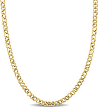 Mimi & Max 4.1mm Curb Chain Necklace in 14k Yellow Gold, 20 in