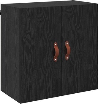 vidaXL Mueble De Pared Montaje En La Pared Roble Negro 60 X 31 X 60 Cm Vidaxl