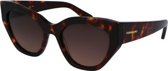 Ferragamo SF 1107S 242 Womens Sunglasses Tortoiseshell Size 55