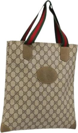 Gucci Pre-owned Tote Bags, female, Beige, Size: ONE SIZE Pre-owned Vintage Tote Bag