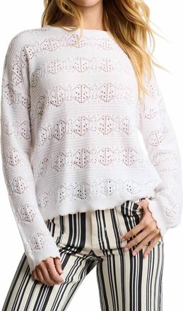 Lisa Todd Seaside Chic Sweater In White