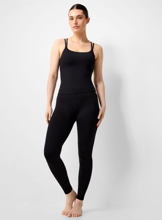 I.FIV5 Womens Velvety high-waisted legging 27 length