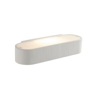 Luce-Ambiente-Design Aplique de yeso blano pintable 10,5x7x35 cm