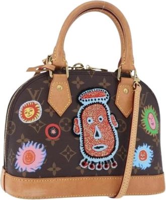 Louis Vuitton Pre-owned Mini Bag - Dames - Vintage Mini Tas - Bruin - ONE Size - Leer - Vintage