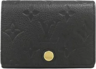 Louis Vuitton Pre-owned Wallets, female, Black, Size: ONE SIZE Pre-owned Card case