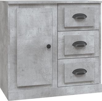 vidaXL Aparador De Madera Contrachapada Gris Hormig&oacute;n 70x35,5x67,5 Cm Vidaxl