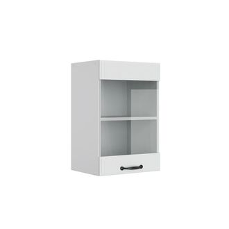Vicco Armario De Cocina Con Vidrio R-line, Blanco Casa De Campo, 40 Cm