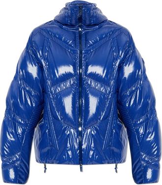 Moncler Bahianinha Down Jacket - unisex - Gewatteerde jassen - Blauw - XL - Nylon - Jassen
