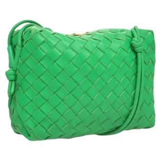 Bottega Veneta Pre-owned Cross Body Bags, female, Green, Size: ONE SIZE Pre-owned Vintage Crossbody Bag