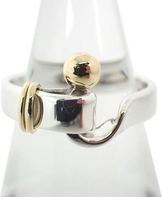 Tiffany & Co. Yellow Gold (18K) Sterling Silver 925 Band Ring (Pre-Owned)