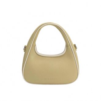 Melie Bianco Womens Sarita Recycled Vegan Top Leather Handle Bag In Yellow