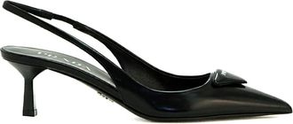 Prada Leren pumps - Zwart