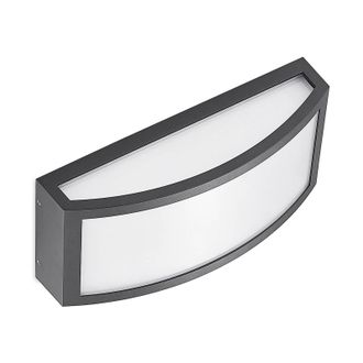 Lindby Lindby L&aacute;mpara De Pared Led Exterior jakari En Negro Aluminio