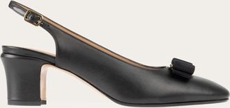 Ferragamo Women Vara bow slingback pump Black Size 10.5