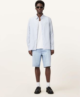 AllSaints Cotton Alva Denim Shorts, Size: 30