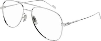 Saint Laurent unisex, Accessoires, Grijs, Maat: 55 MM