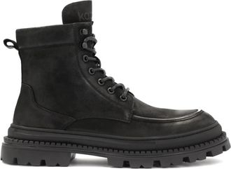 Kazar Heren nubuck ge&iuml;soleerde laarzen - Heren - Veterlaarzen - Zwart - 43 EU - Leer - Schoenen