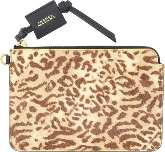 Isabel Marant Oskan Slg Pony Zip Pouch - Bags - Mujer - Marr&oacute;n - ONE SIZE