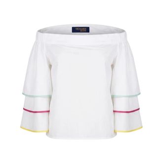 Trussardi Top Bardot - - Blouses & Shirts - Donna - Bianco - S