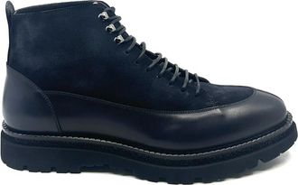 Franceschetti Derby Boots - Heren - Veterlaarzen - Zwart - 43 1/2 EU - Leer - Schoenen