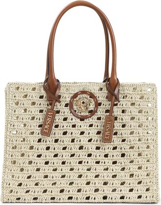 Versace Natural Medusa tote