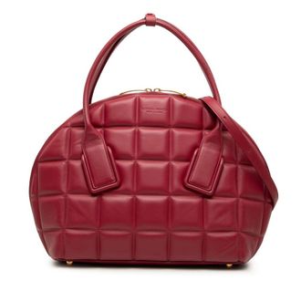 Bottega Veneta Pre-owned Bottega Veneta Medium Padded Leather Swoop Bag Ladies V4S8USV42GJULVQL