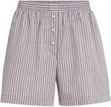 Brunello Cucinelli Pyjama-style shorts with monili in Bordeaux at Nordstrom, Size 3X-Large Eu