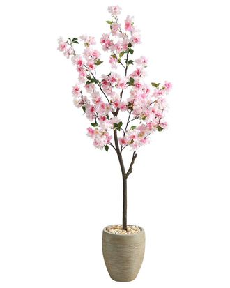 Nearly Natural 5.5Ft Cherry Blossom Artificial Tree In Planter