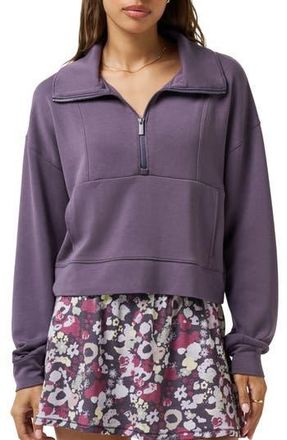 Travis Mathew Skyloft Half Zip Top in Graystone at Nordstrom Rack, Size X-Large