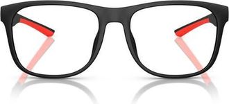 Ferrari 54mm Square Optical Glasses in Matte Black at Nordstrom