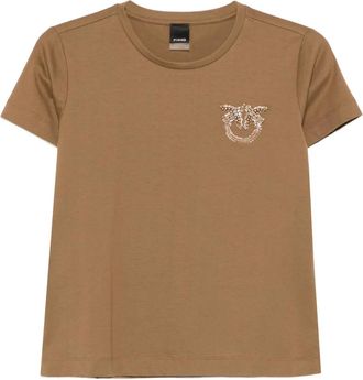 Pinko T-shirt con decorazione - Marrone