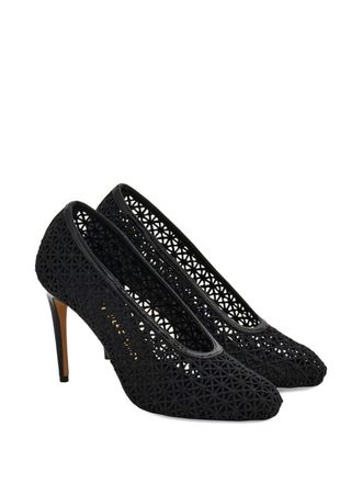Ferragamo Macram&eacute; Pump - Black