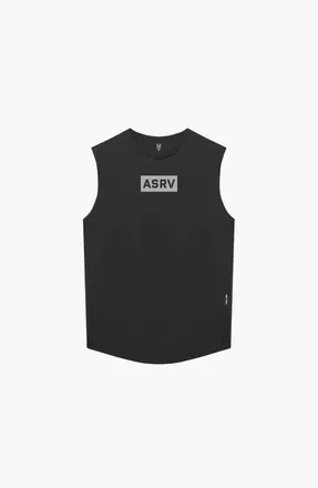 ASRV AeroSilver Cutoff Tank in Black Box at Nordstrom, Size Xx-Large