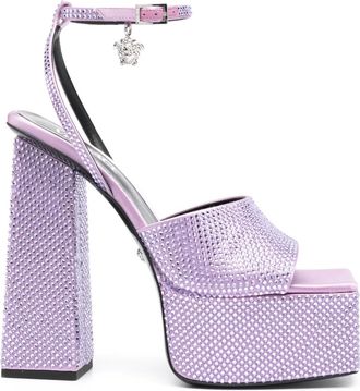 Versace Sandali Aevitas con plateau 150mm - Viola