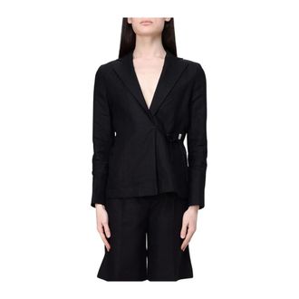 Colmar Linnen blazer - Dames - Sport - Zwart - Maat: XL Linnen