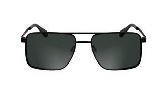 Calvin Klein JEANS Mens Sunglasses CKJ25201S - Matte Black with Solid Grey Lens