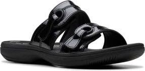 Clarks Breeze Maye Platform Sandal in Black Patent at Nordstrom Rack, Size 5