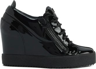 Giuseppe Zanotti Sneakers Addy Wedge con zip - Nero