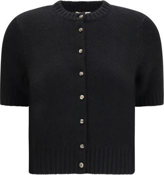 Khaite Black Cashmere Womens Cardigan