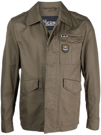 Herno Giacca con applicazione - Verde